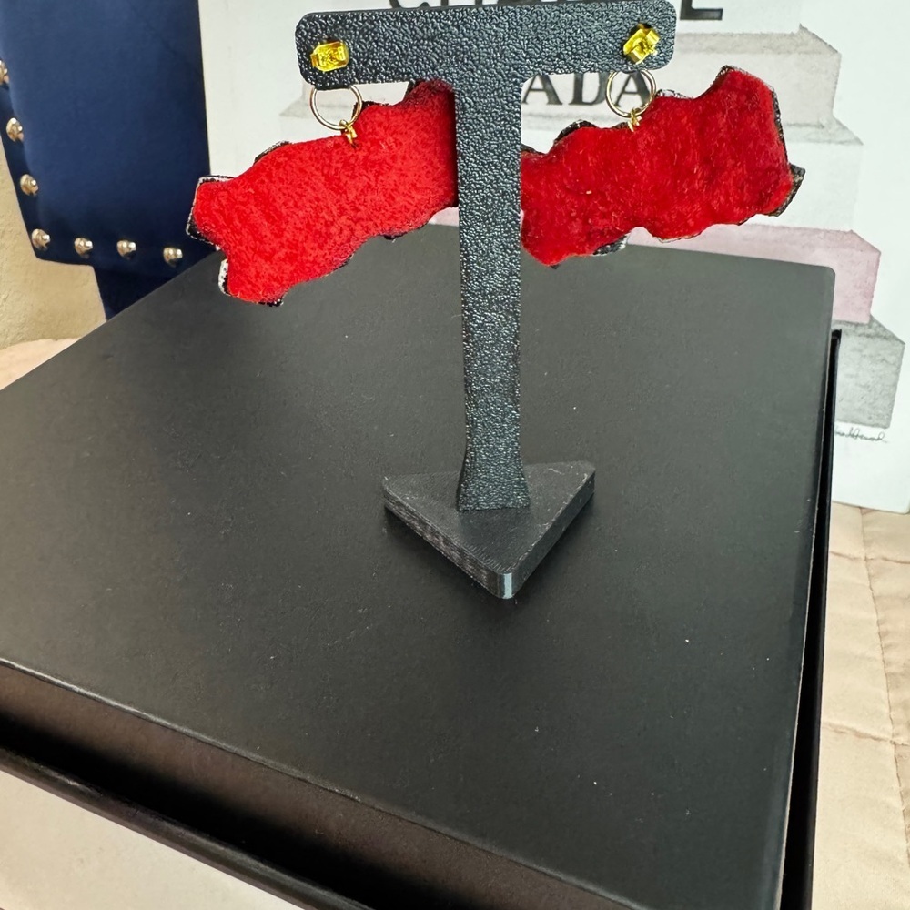 Handmade AC/DC Earrings – Rock Band Statement Jewelry - Picture 3 of 3